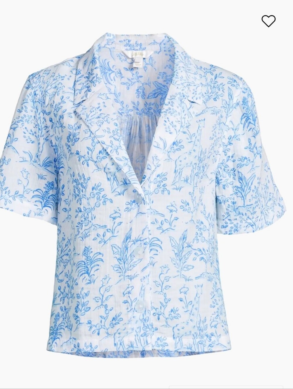 New Lilly Pulitzer Montee Cover Up Shirt Small